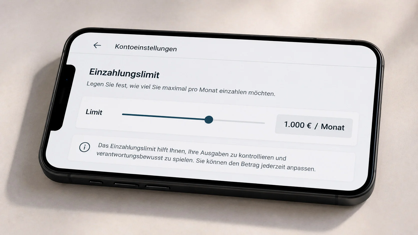 Einzahlungslimit 1.000 Euro bei Sportwetten