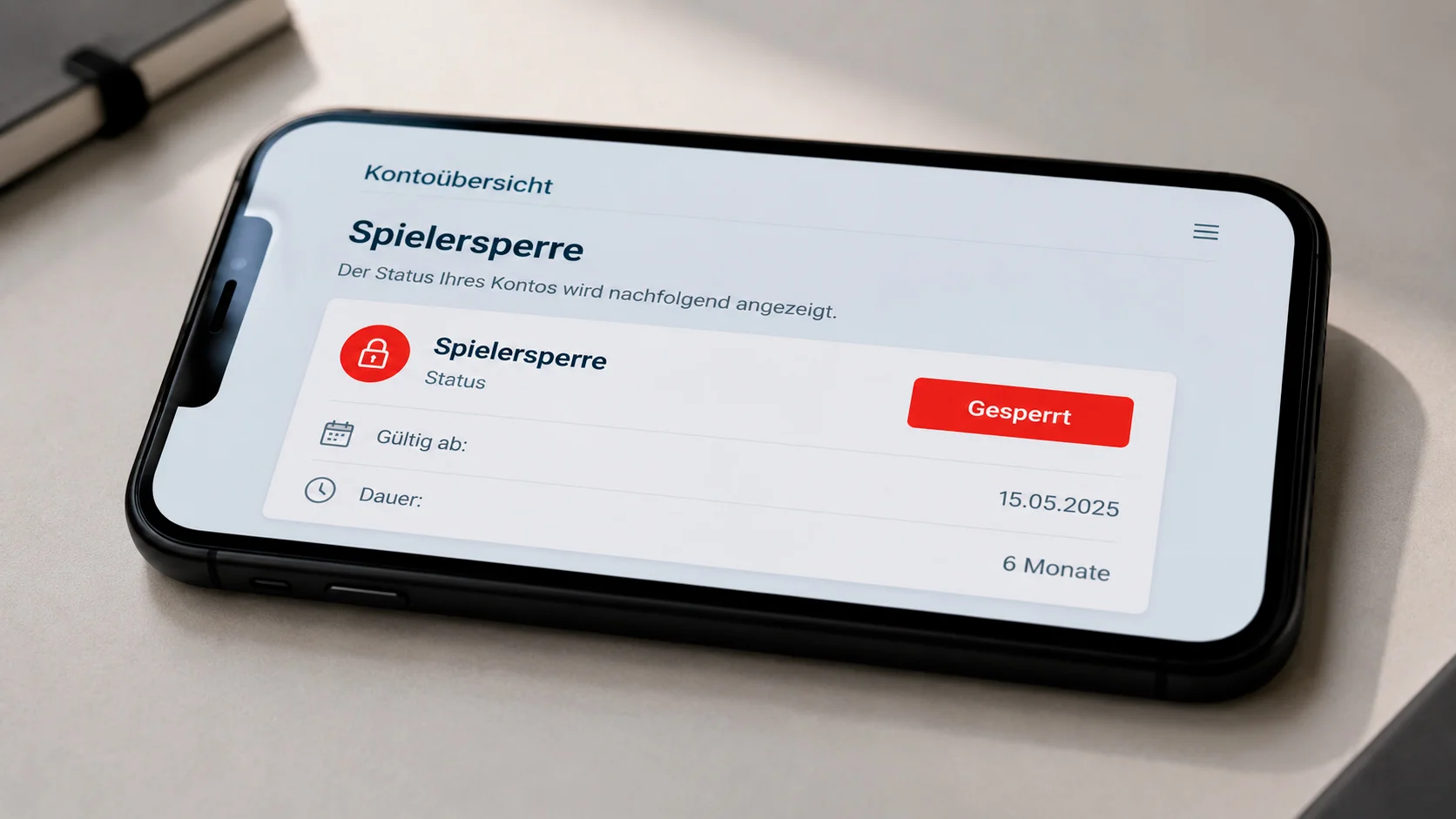 OASIS-Sperrsystem für Sportwetten — Selbstsperre